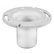 Jones Stephens C50306 - 3'' PVC Closet Flange with Long Barrel and Plastic Ring