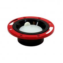 Jones Stephens C52346 - 3'' x 4'' ABS Closet Flange with Metal Ring and Knockout