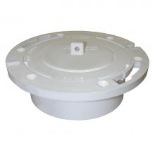 Jones Stephens C52402 - 4'' Plumbfit PVC Closet Flange with Plastic Swivel Ring and Knockout