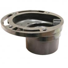 Jones Stephens C54343 - 3'' x 4'' ABS Four-Way Offset Closet Flange