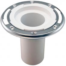Jones Stephens C57236 - 3'' Plumbfit PVC Closet Flange with Stainless Steel Ring less Knockout