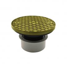 Jones Stephens C59024 - 4'' PVC Inside Pipe Fit Base Cleanout with 3'' Plastic Spud and 6''