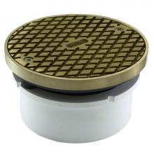 Jones Stephens C59203 - 4'' PVC Hub Fit Base Cleanout with 3-1/2'' Plastic Spud and 5'' Nick