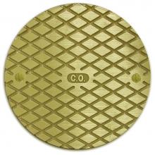 Jones Stephens C60500 - 6'' Polished Brass Round Cast Cleanout Cover