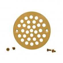 Jones Stephens C60810 - 4'' Polished Brass (PVD) Round Coverall Strainer