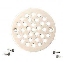 Jones Stephens C60814 - 4'' Satin Nickel Round Cast Coverall Strainer