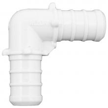 Jones Stephens C76702 - 1/2'' 90degree Plastic White PEX Elbow, Lead Free