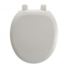 Jones Stephens C8032O00 - Standard Plastic Seat, White, Round Open Front with Cover