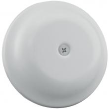 Jones Stephens C97005 - 5-1/4'' White High Impact Plastic Cleanout Cover Plate, Bell Design