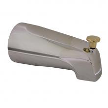 Jones Stephens D01032 - Chrome Plated Slip-On Diverter Spout with Polished Brass Knob