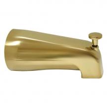 Jones Stephens D03004 - Polished Brass PVD 1/2'' CTS Slip-On Diverter Spout with HEX Key Base Connection