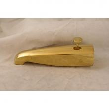 Jones Stephens D03015 - Polished Brass PVD 3/4'' x 1/2'' x 8-1/2'' Diverter Spout with Base