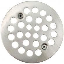 Jones Stephens D4110BN - Brushed Nickel 4-1/4'' Strainer with Screws for Fiberglass Shower Stall