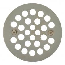 Jones Stephens D4110PN - Polished Nickel 4-1/4'' Strainer with Screws for Fiberglass Shower Stall