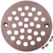 Jones Stephens D4110RB - Oil Rubbed Bronze 4-1/4'' Strainer with Screws for Fiberglass Shower Stall