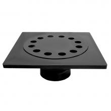 Jones Stephens D42013 - 9'' x 9'' ABS Bell Trap with 4'' Hub Fit Outlet