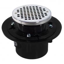 Jones Stephens D49036 - 2'' x 3'' Heavy Duty ABS Drain Base with 3-1/2'' Plastic Spud and 5&
