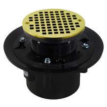 Jones Stephens D49040 - 2'' x 3'' Heavy Duty ABS Drain Base with 3-1/2'' Plastic Spud and 6&