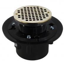 Jones Stephens D49044 - 2'' x 3'' Heavy Duty ABS Drain Base with 3-1/2'' Plastic Spud and 6&