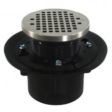 Jones Stephens D49110 - 3'' x 4'' Heavy Duty ABS Drain Base with 3'' Plastic Spud and 6&apos