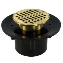 Jones Stephens D49320 - 2'' x 3'' Heavy Duty ABS Slab Drain Base with 3'' Metal Spud and 5&a