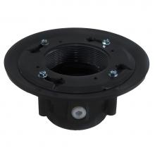 Jones Stephens D49804 - 3'' x 4'' PVC Heavy Duty Drain Base with Clamping Ring and Primer Tap, for 3-1