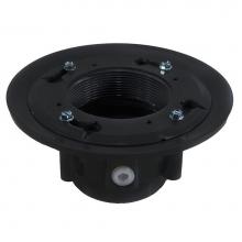 Jones Stephens D49808 - 4'' PVC Heavy Duty Drain Base with Clamping Ring and Primer Tap, for 4'' Spud