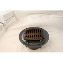 Jones Stephens D4996WB - Old World Bronze 3'' x 4'' Heavy Duty PVC Shower Drain with 3-1/ 2''