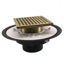 Jones Stephens D50075 - 2'' Heavy Duty PVC Drain Base with 3-1/2'' Metal Spud and 6'' Nickel