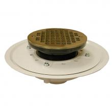 Jones Stephens D50343 - 2'' Heavy Duty PVC Drain Base with 4'' Plastic Spud and 6'' Nickel B