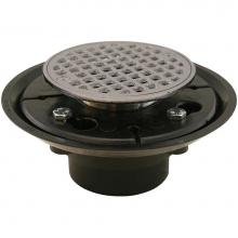 Jones Stephens D50411 - 2'' x 3'' ABS Shower Drain/Floor Drain with Brass Tailpiece and 4''