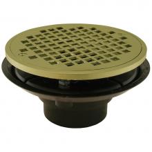 Jones Stephens D50832 - 2'' x 3'' ABS Shower Drain/Floor Drain with Brass Tailpiece and 6''