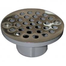 Jones Stephens D50980 - 2'' PVC IPS Plastic Spud with 4'' Stainless Steel Round Strainer