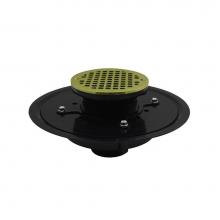 Jones Stephens D51045 - 3'' Heavy Duty ABS Drain Base with 3-1/2'' Plastic Spud and 6'' Poli