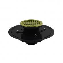 Jones Stephens D51364 - 4'' Heavy Duty ABS Drain Base with 4'' Metal Spud and 6'' Polished B