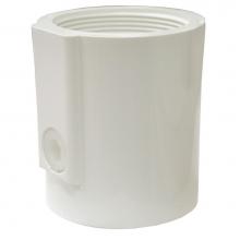 Jones Stephens D52120 - 2'' PVC Pipe Fit Drain Base with Primer Tap, for 2'' Spud