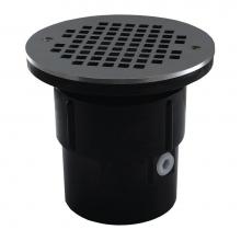 Jones Stephens D53023 - 3'' x 4'' ABS Pipe Fit Drain Base with 3-1/2'' Plastic Spud and 6&ap