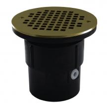 Jones Stephens D53025 - 3'' x 4'' ABS Pipe Fit Drain Base with 3-1/2'' Plastic Spud and 6&ap