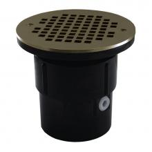 Jones Stephens D53073 - 3'' x 4'' ABS Pipe Fit Drain Base with 3-1/2'' Plastic Spud and 6&ap