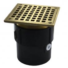 Jones Stephens D53083 - 3'' x 4'' ABS Pipe Fit Drain Base with 3-1/2'' Metal Spud and 5&apos