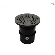 Jones Stephens D53101 - 3'' ABS Over Pipe Fit Drain Base with 3'' Plastic Spud and 6'' Stain