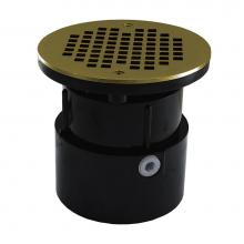 Jones Stephens D53105 - 3'' ABS Over Pipe Fit Drain Base with 3'' Plastic Spud and 6'' Polis