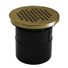 Jones Stephens D53109 - 3'' ABS Over Pipe Fit Drain Base with 3'' Plastic Spud and 6'' Polis
