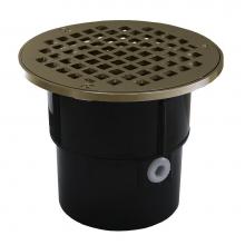 Jones Stephens D53126 - 3'' x 4'' ABS Pipe Fit Drain Base with 3-1/2'' Metal Spud and 5&apos