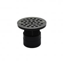 Jones Stephens D53191 - 2'' ABS Over Pipe Fit Drain Base with 2'' Plastic Spud and 4'' Stain