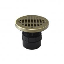Jones Stephens D53203 - 2'' ABS Over Pipe Fit Drain Base with 2'' Plastic Spud and 4'' Nicke