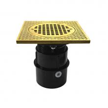 Jones Stephens D53259 - 3'' ABS Over Pipe Fit Drain Base with 3'' Plastic Spud and 5'' Polis