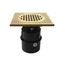 Jones Stephens D53261 - 3'' ABS Over Pipe Fit Drain Base with 3'' Plastic Spud and 5'' Nicke