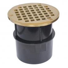 Jones Stephens D53313 - 3'' ABS Over Pipe Fit Drain Base with 3'' Metal Spud and 5'' Polishe