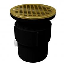 Jones Stephens D53436 - 3'' x 4'' ABS Pipe Fit Drain Base with 3-1/2'' Plastic Spud and 5&ap